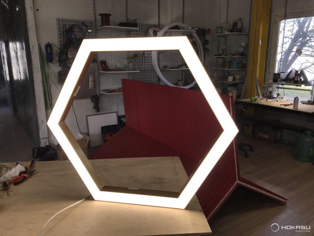 Modular lamp HOKASU Hexagon