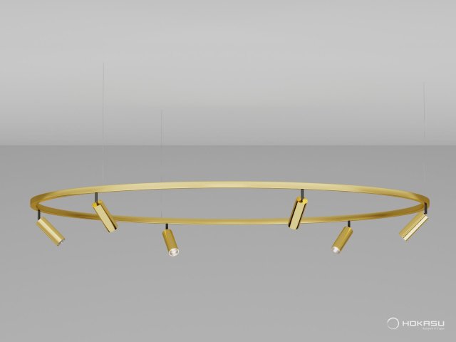 Pendant lamp HOKASU PL1 (GOLD/2000mm— 3K/60W/38deg)