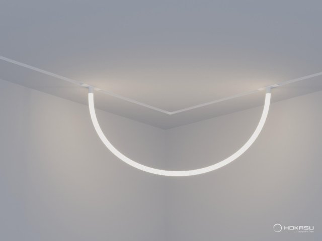 Lamp HOKASU OneLine GhostLight (ral9003/1500mm — 4K/33W)