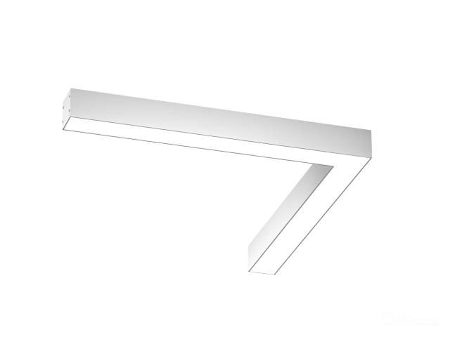 Lamp HOKASU Corner S50 (RAL9003/1250x1250mm/LT70 — 4K/52W)