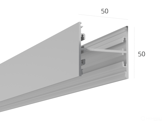 Profile HOKASU S50 Up&Down ral9003 (diffuser is not included) — 2000mm