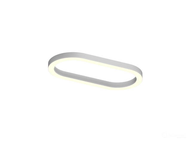 Modular lamp HOKASU Frame-R (RAL9003/1250*625mm/LT70 — 3K/83W/120deg)