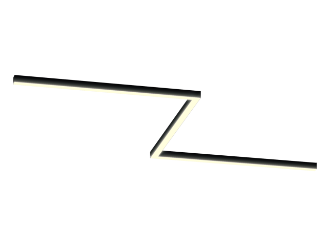 Lamp HOKASU Z S50 (RAL9005/3x1250mm-90/LT70 — 3K/78W)