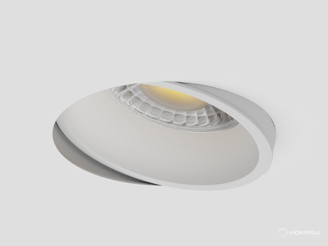 Lamp HOKASU DOT Spin Edgeless noPS (RAL9003 — 5K/10W/60deg/CRI98)