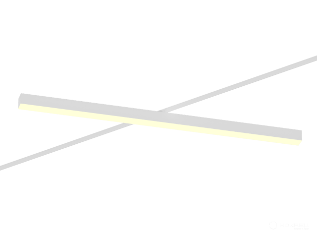 Track lamp HOKASU S50 TR4 (RAL9003/1250mm/Prizma — 3K/48W)