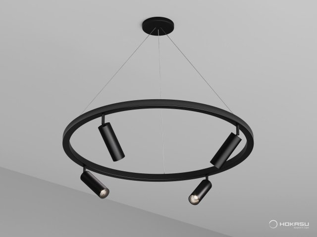 Pendant lamp HOKASU PL1 (RAL9005/830mm — 3K/40W/38deg)