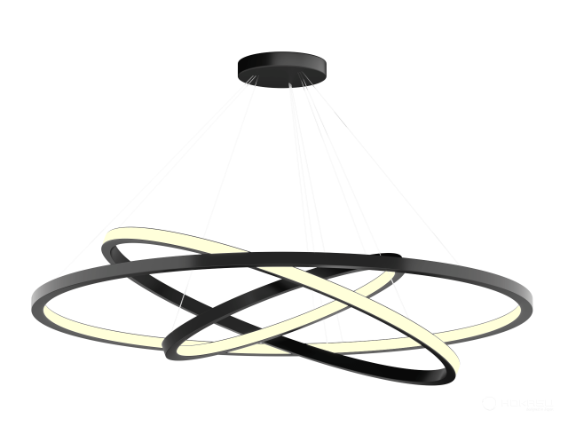 Lamp HOKASU PL6 (RAL9005/D425-625-830/LT70 — 3K/70,8W/120deg)