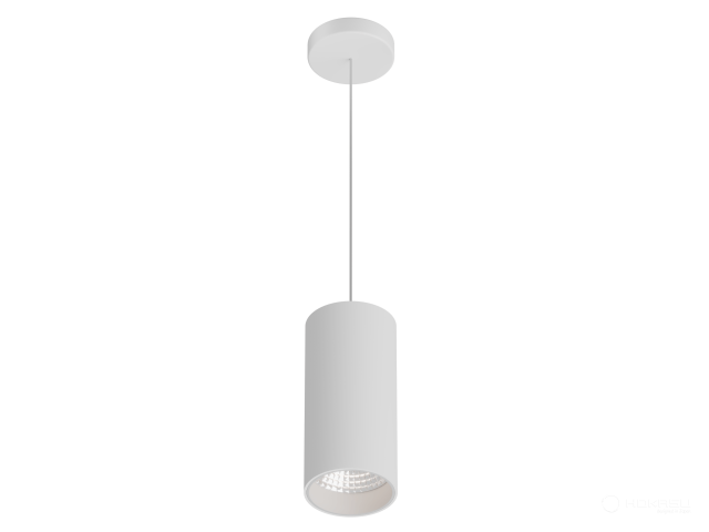 Lamp HOKASU Tube Hang (RAL9003/D75/160mm — 2.7K/20W/10deg)