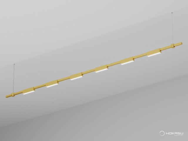 Pendant lamp HOKASU PL11 (GOLD/3000mm – 200mm/LT70/3K/36W/120deg)