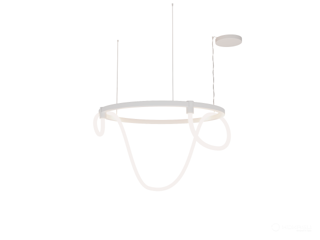 Pendant lamp HOKASU PL8 (RAL9003/830mm — 3K/66W/3000mm)