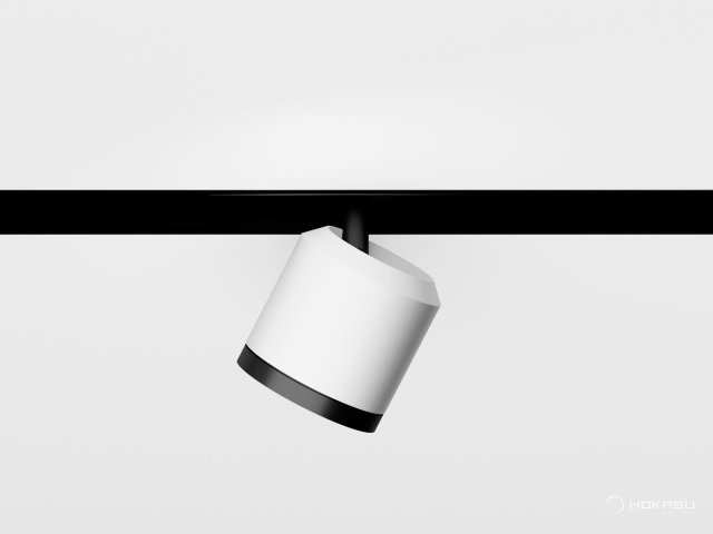 Lamp HOKASU OneLine DOT (RAL9003+B — 4K/10W/24deg)