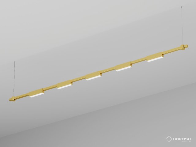 Pendant lamp HOKASU PL11 (GOLD/2500mm – 200mm/LT70/3K/30W/120deg)