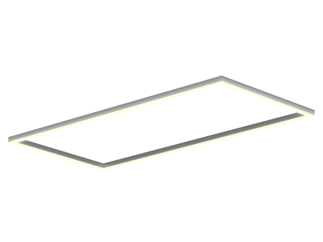 Lamp HOKASU Frame S50 (RAL9003/2498x1219mm/LT70 — 3K/156W)