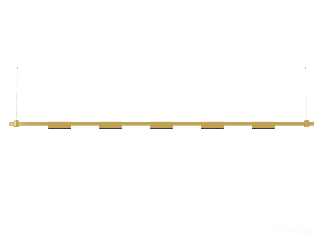 Pendant lamp HOKASU PL11 (GOLD/2500mm – 190mm/3K/17.5W/40deg)
