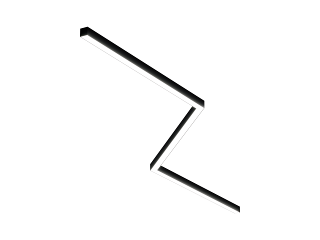 Lamp HOKASU Z 35/40 (RAL9005/3x1291mm-135/LT70 — 4K/78W)