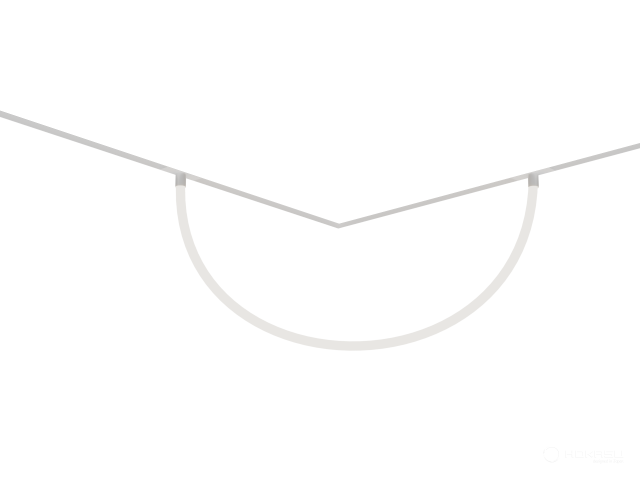 Lamp HOKASU OneLine GhostLight (ral9003/1500mm — 4K/33W)