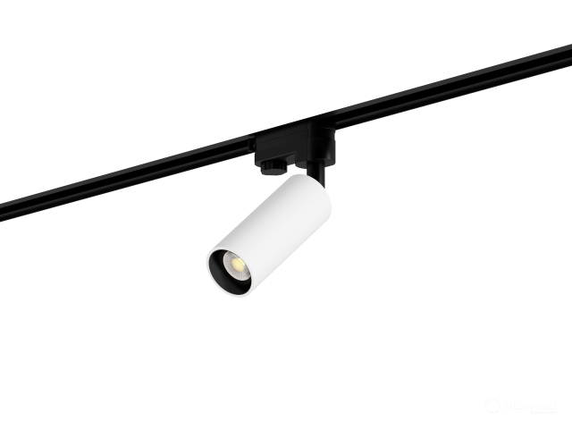 Lamp HOKASU Tube TR4 Lens (RAL9003+B/D40 — 3K/7W/60deg/CRI98)
