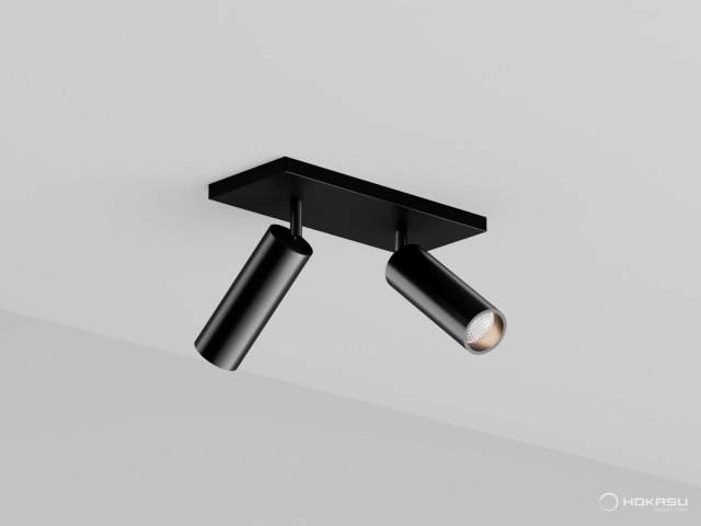 Lamp HOKASU Tube DUO with swivel mounting