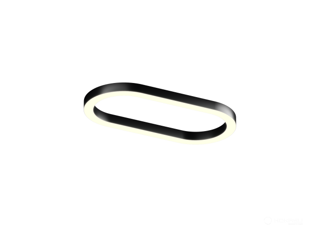 Modular lamp HOKASU Frame-R (RAL9005/1250*625mm/LT70 — 3K/83W/120deg)