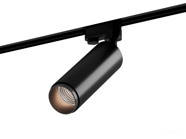 Lamp HOKASU Tube Zoom TR4 (RAL9005/D55/160mm — 2.7K/10W/12-50deg)