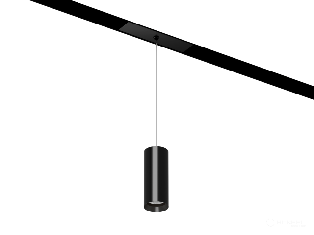 Lamp HOKASU OneLine Tube Hang (RAL9005/D40/100mm/Lens — 3K/7W/60deg)