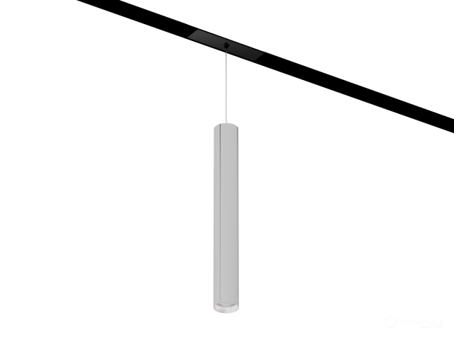 Lamp HOKASU OneLine Tube Hang (SILVER/D40/320mm/Lens — 3K/7W/36deg)