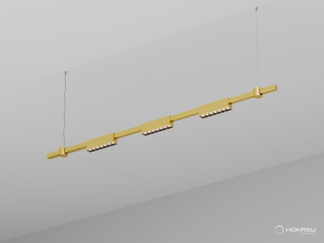 Pendant lamp HOKASU PL11 (GOLD/1500mm – 190mm/3K/10.5W/40deg)