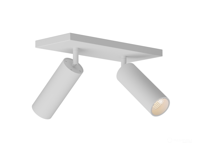 Lamp HOKASU Tube Duo (RAL9003/D55 — 3K/20W/23deg)
