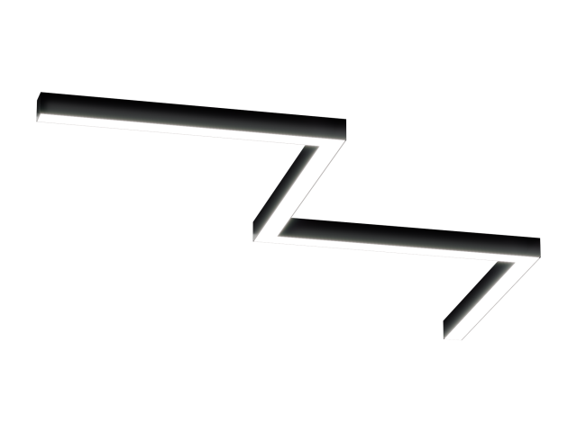 Lamp HOKASU Z S50 (RAL9005/4x650mm-90/LT70 — 4K/54W)