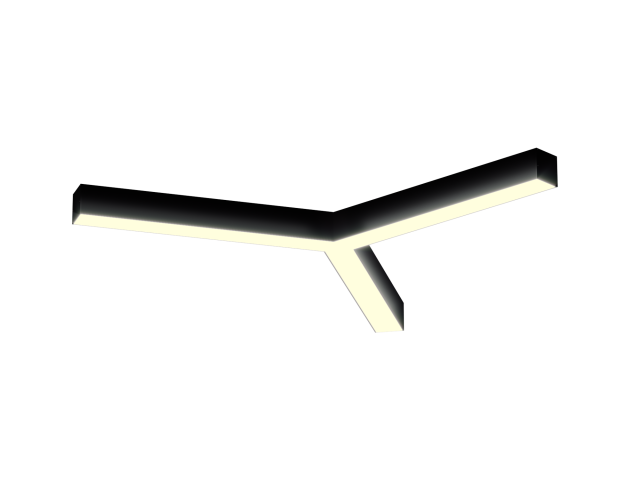 Lamp HOKASU Star S50 (RAL9005/3x410mm/LT70 — 3K/26W)
