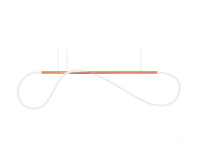 Pendant lamp HOKASU GhostLight (COPPER/1500mm — 3K/55W/3000mm/360deg)