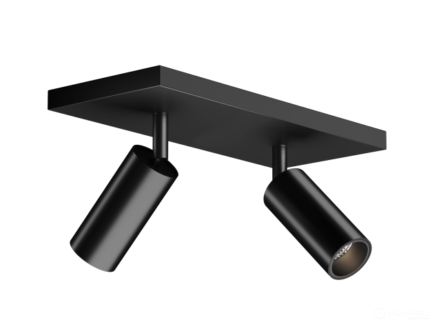 Lamp HOKASU Tube Duo (RAL9005/D40/Lens — 4K/10W/23deg/CRI98)