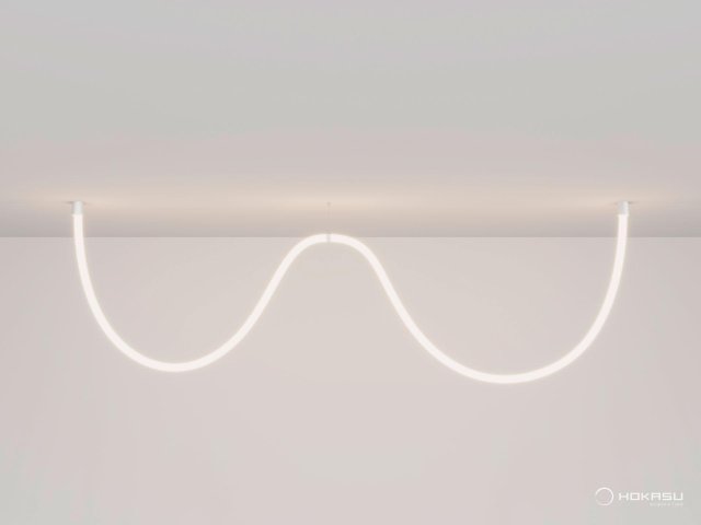 Lamp HOKASU GhostLight ON (ral9003/3500mm — 3K/77W)