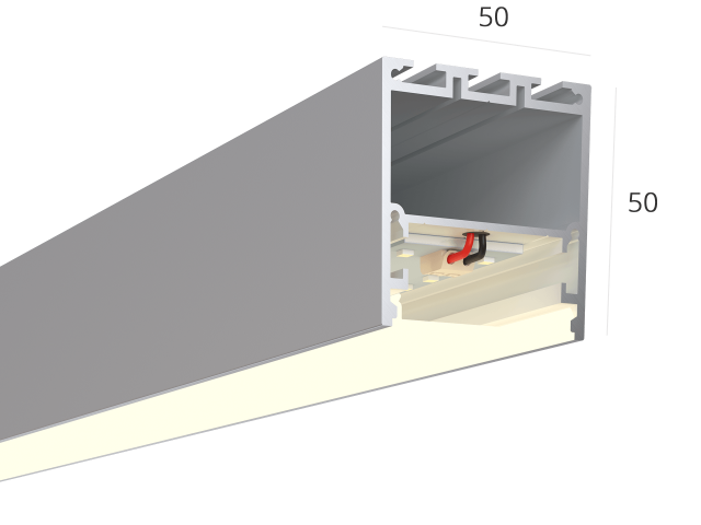 Linear lamp LINE 5050 (Anod/500mm/LT70 — 4K/10W)