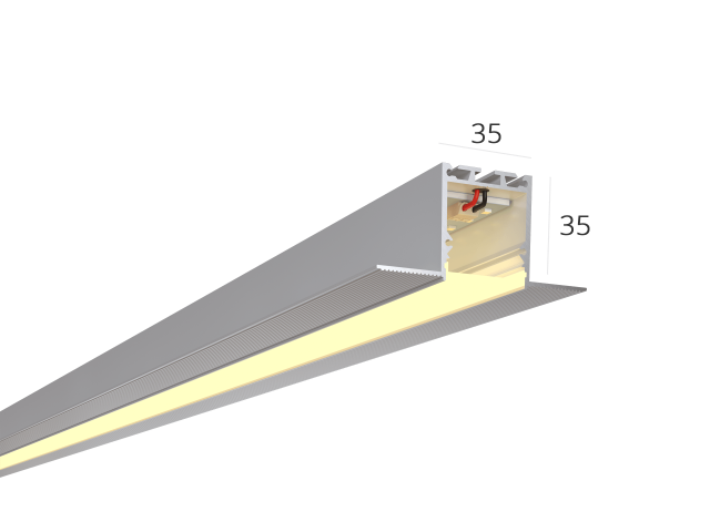 Linear lamp HOKASU S35 edgeless