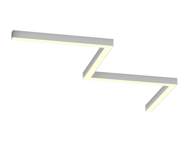 Lamp HOKASU Z S50 (RAL9003/4x650mm-90/LT70 — 3K/54W)