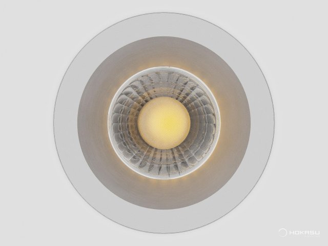 Lamp HOKASU DOT noPS (Silver — 2.7K/10W/15deg/CRI98)