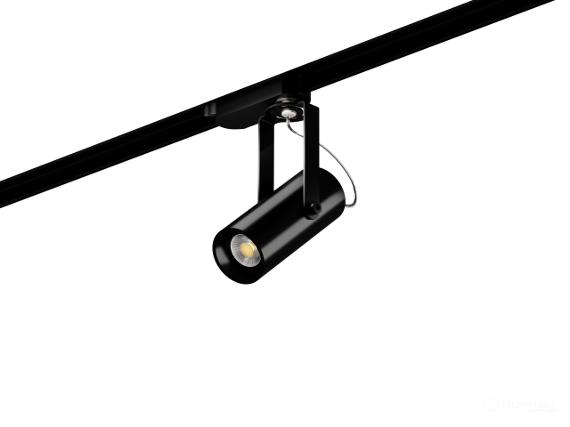 Lamp HOKASU Tube Clip TR2 Lens (RAL9005/D40 — 2.7K/7W/24deg)