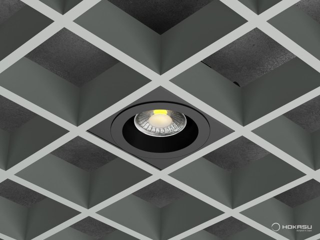 Lamp HOKASU DOT Grilyato-100 (RAL9005 — 3.5K/40W/24deg/VB)