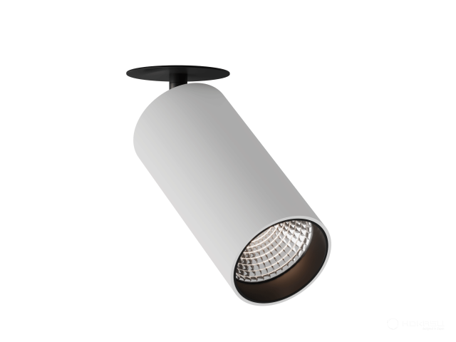 Lamp HOKASU Tube IN (RAL9003+B/D75 — 5K/20W/10deg)