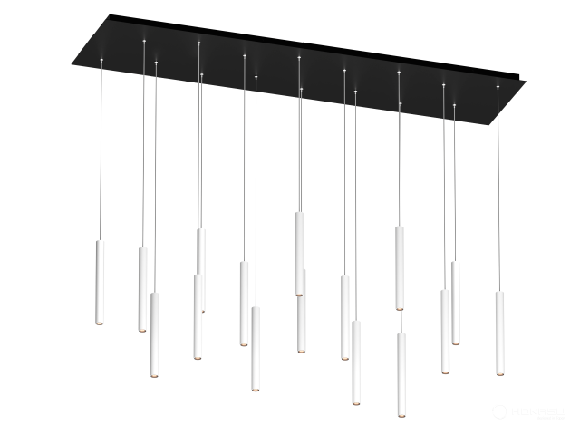 Pendant lamp HOKASU PL14 (RAL9003+B/D40/320mm — 4K/80W/60deg)