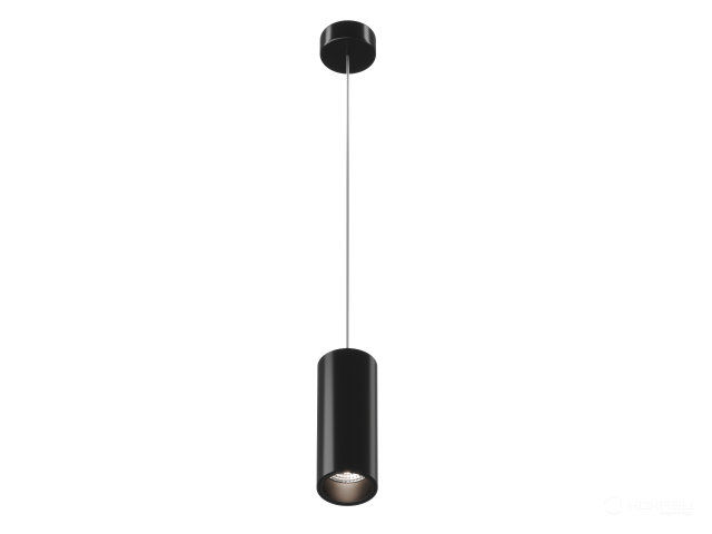 Lamp HOKASU Tube Hang (RAL9005/D40/100mm/Lens — 2.7K/5W/60deg)