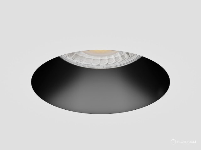 Lamp HOKASU DOT Edgeless noPS (RAL9005 — 5K/10W/24deg/CRI98)