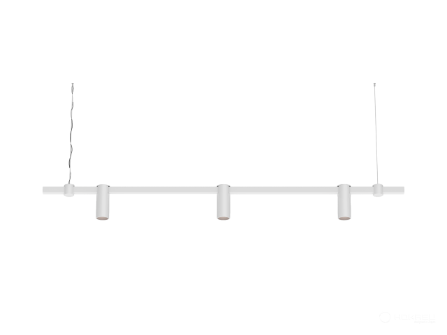Pendant lamp HOKASU PL9 (RAL9003/1500mm – D55/140mm/3K/30W/38deg)