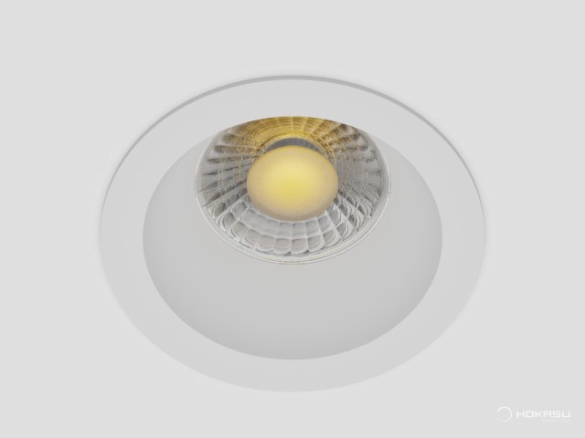 Lamp HOKASU DOT (RAL9003 — 3K/10W/15deg/CRI90)