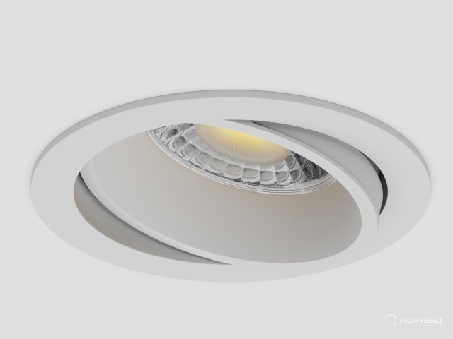 Lamp HOKASU DOT Spin noPS (RAL9003 — 3K/20W/60deg/CRI90)