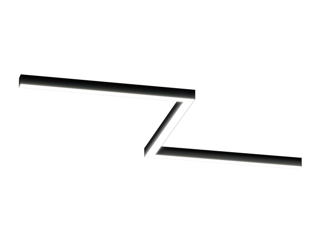 Lamp HOKASU Z 35/40 (RAL9005/3x840mm-90/LT70 — 4K/54W)