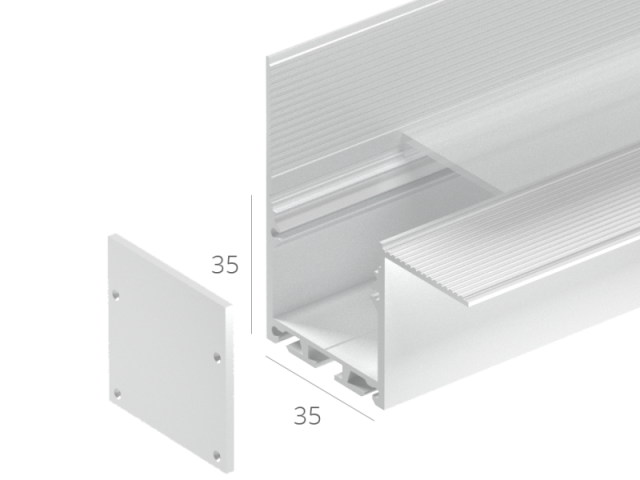 Led profile HOKASU S35 edgeless-w