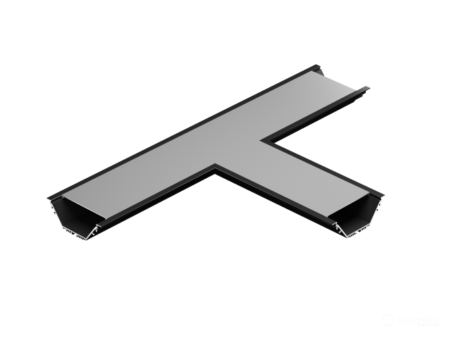 Connecting element 100/40 IN (T/RAL9005)