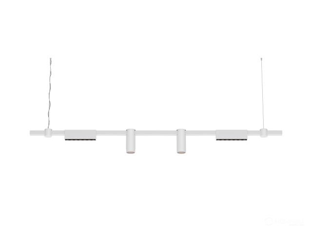 Pendant lamp HOKASU PL10 (RAL9003/1500mm – 190mm/40deg – D55/140mm – 3K/27W)
